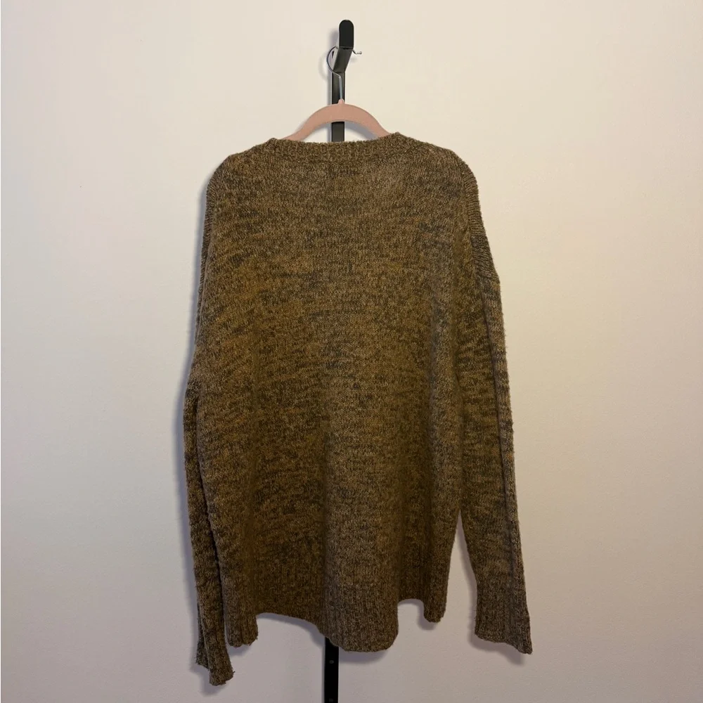 Zara Women's Brown Wool Crewneck Sweater Size S - Picture 2 of 3